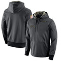 Kooe LA.Chargers Gray Pullover Hoodie Home Game Blank Player Stitched Jerseys