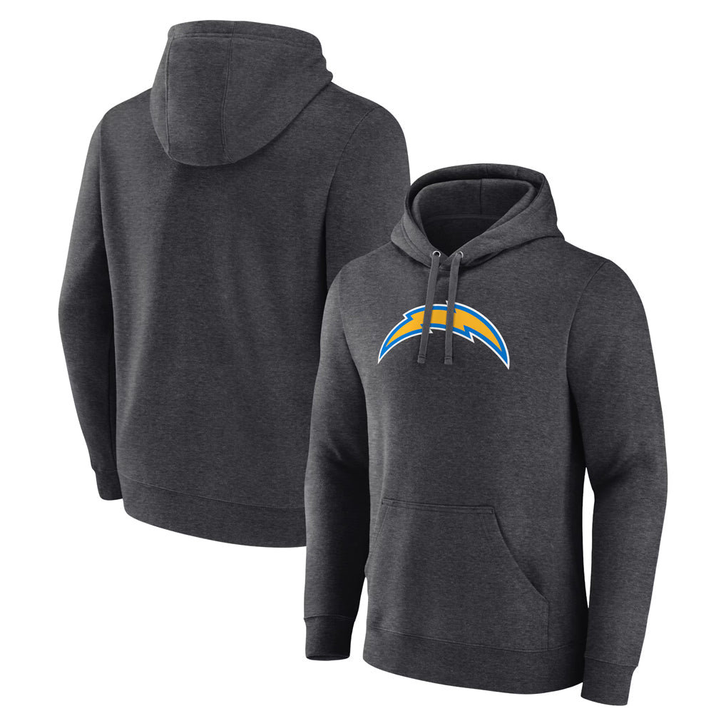 Kooe LA.Chargers Gray Pullover Hoodies Home Game Blank Player Stitched Jerseys