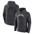 Kooe LA.Chargers Gray Pullover Hoodies Home Game Blank Player Stitched Jerseys