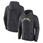 Kooe LA.Chargers Gray Pullover Hoodies Home Game Blank Player Stitched Jerseys