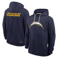 Kooe LA.Chargers Navy LOGO Pullover Hoodies Home Game Blank Player Stitched Jerseys