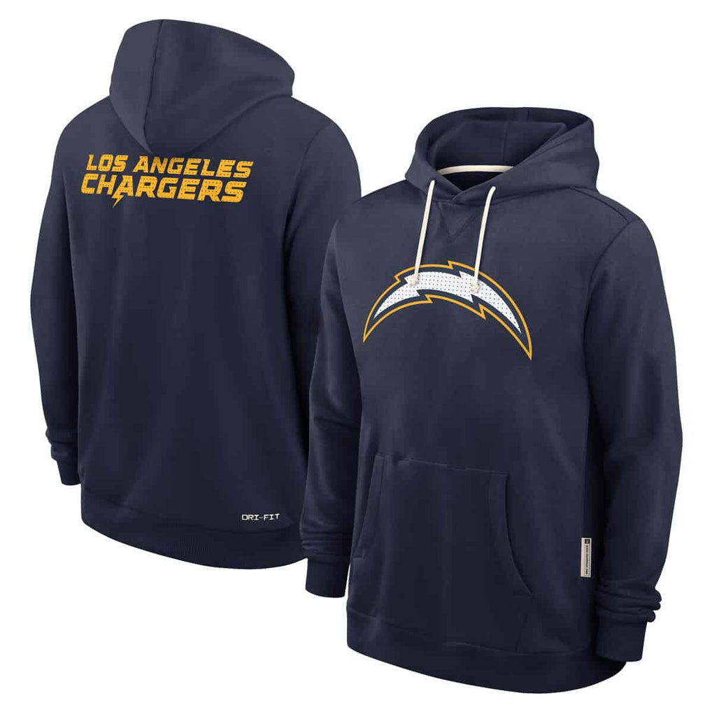 Kooe LA.Chargers Navy LOGO Pullover Hoodies Home Game Blank Player Stitched Jerseys