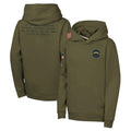 Kooe LA.Chargers Olive Salute to Service Pullover Hoodies Limited Blank Player Stitched Jerseys