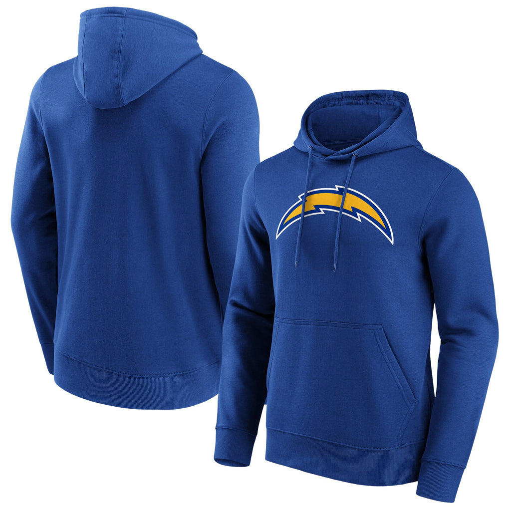 Kooe LA.Chargers Royal LOGO Pullover Hoodies Home Game Blank Player Stitched Jerseys