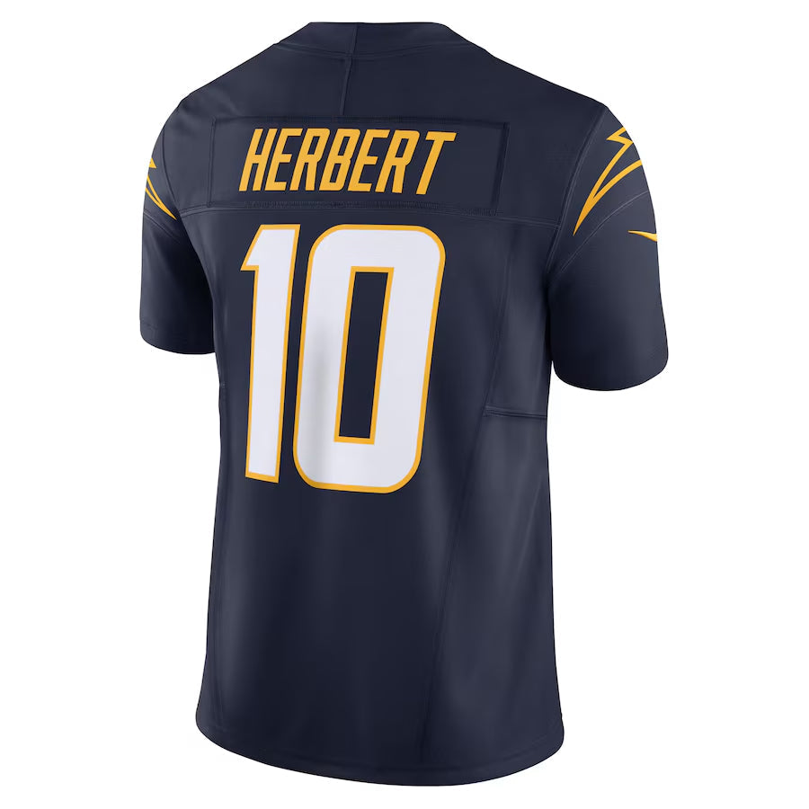 Kooe LA.Chargers #10 Justin Herbert Player Navy Vapor F.U.S.E. Limited Stitched Jerseys