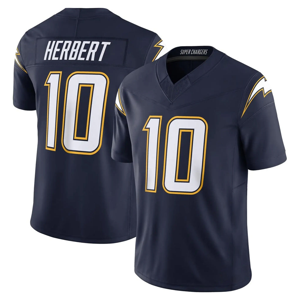 Kooe LA.Chargers #10 Justin Herbert Player Navy Vapor F.U.S.E. Limited Home Game Stitched Jerseys