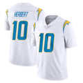Kooe LA.Chargers #10 Justin Herbert Player White Limited Vapor Untouchable Home Game Stitched Jerseys
