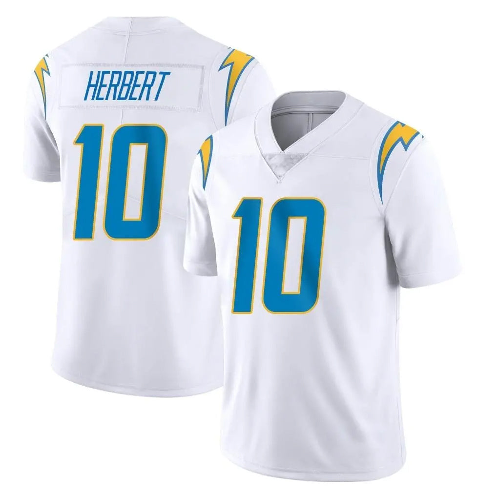 Kooe LA.Chargers #10 Justin Herbert Player White Limited Vapor Untouchable Home Game Stitched Jerseys