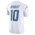 Kooe LA.Chargers #10 Justin Herbert Player White Vapor F.U.S.E. Limited Stitched Jerseys