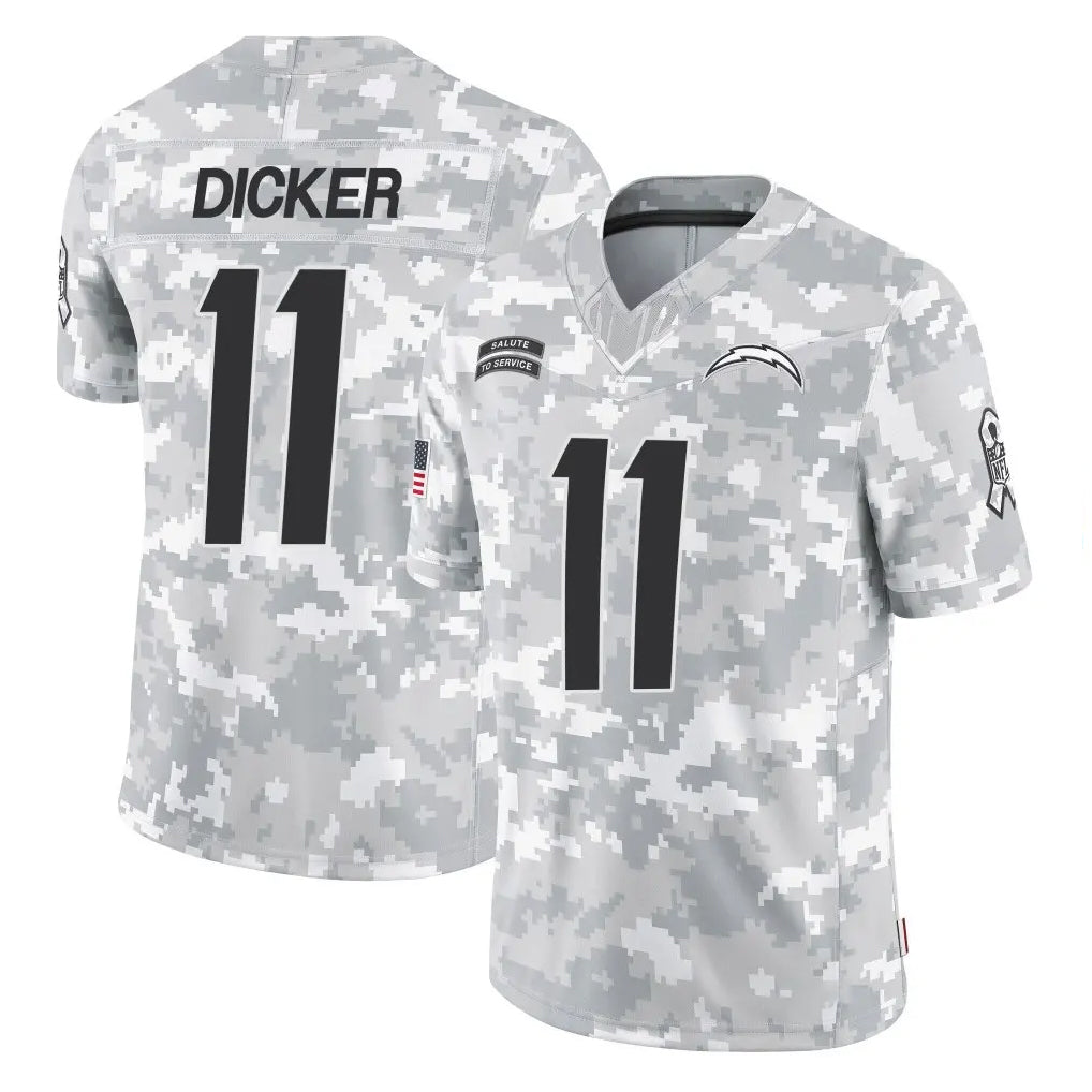 Kooe LA.Chargers #11 Cameron Dicker Player Arctic Camo Salute To Service Limited Game Stitched Jerseys