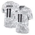 Kooe LA.Chargers #11 Cameron Dicker Player Arctic Camo Salute To Service Limited Game Stitched Jerseys