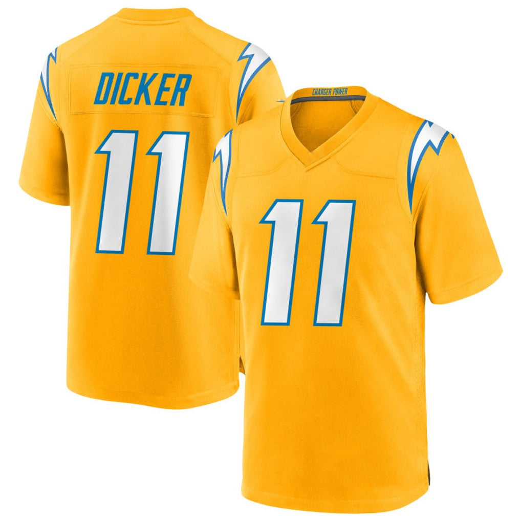 Kooe LA.Chargers #11 Cameron Dicker Player Gold Home Game Stitched Jerseys