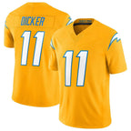 Kooe LA.Chargers #11 Cameron Dicker Player Gold Limited Vapor F.U.S.E. Home Game Stitched Jerseys