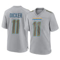 Kooe LA.Chargers #11 Cameron Dicker Player Gray Atmosphere Fashion Home Game Stitched Jerseys