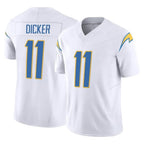 Kooe LA.Chargers #11 Cameron Dicker Player White Limited Vapor F.U.S.E. Home Game Stitched Jerseys