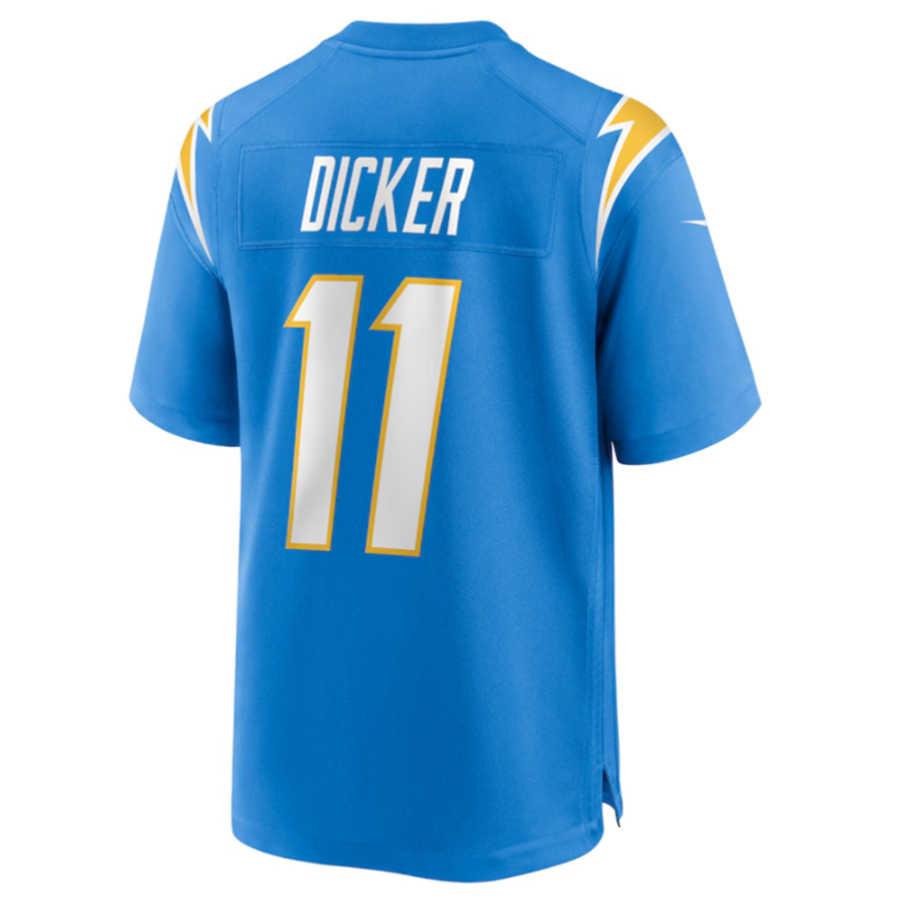 Kooe LA.Chargers #11 Cameron Dicker Powder Blue Game Stitched Jerseys