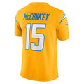 Kooe LA.Chargers #15 Ladd McConkey Gold Vapor F.U.S.E. Limited Stitched Jerseys