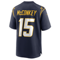 Kooe LA.Chargers #15 Ladd McConkey Navy Game Jersey Stitched Jersey