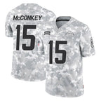 Kooe LA.Chargers #15 Ladd McConkey Player Arctic Camo Salute To Service Limited Game Stitched Jerseys