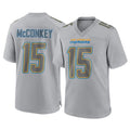 Kooe LA.Chargers #15 Ladd McConkey Player Gray Atmosphere Fashion Home Game Stitched Jerseys