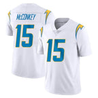 Kooe LA.Chargers #15 Ladd McConkey Player White Limited Vapor Untouchable Home Game Stitched Jerseys