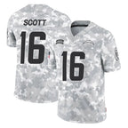 Kooe LA.Chargers #16 J.K. Scott Player Arctic Camo Salute To Service Limited Game Stitched Jerseys
