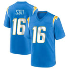 Kooe LA.Chargers #16 J.K. Scott Player Blue Home Game Stitched Jerseys