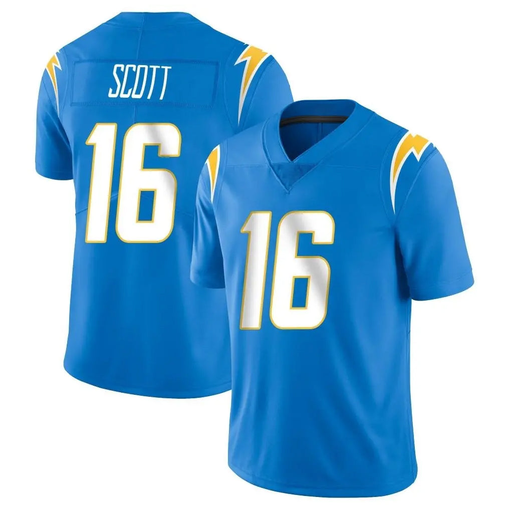 Kooe LA.Chargers #16 J.K. Scott Player Blue Limited Vapor Untouchable Home Game Stitched Jerseys