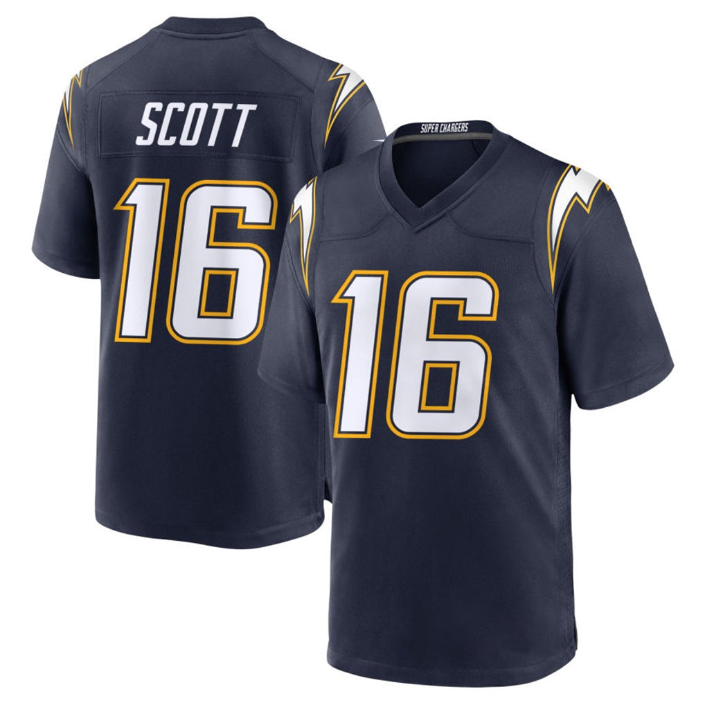 Kooe LA.Chargers #16 J.K. Scott Player Navy Alternate Home Game Stitched Jerseys