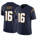 Kooe LA.Chargers #16 J.K. Scott Player Navy Limited Vapor F.U.S.E. Home Game Stitched Jerseys