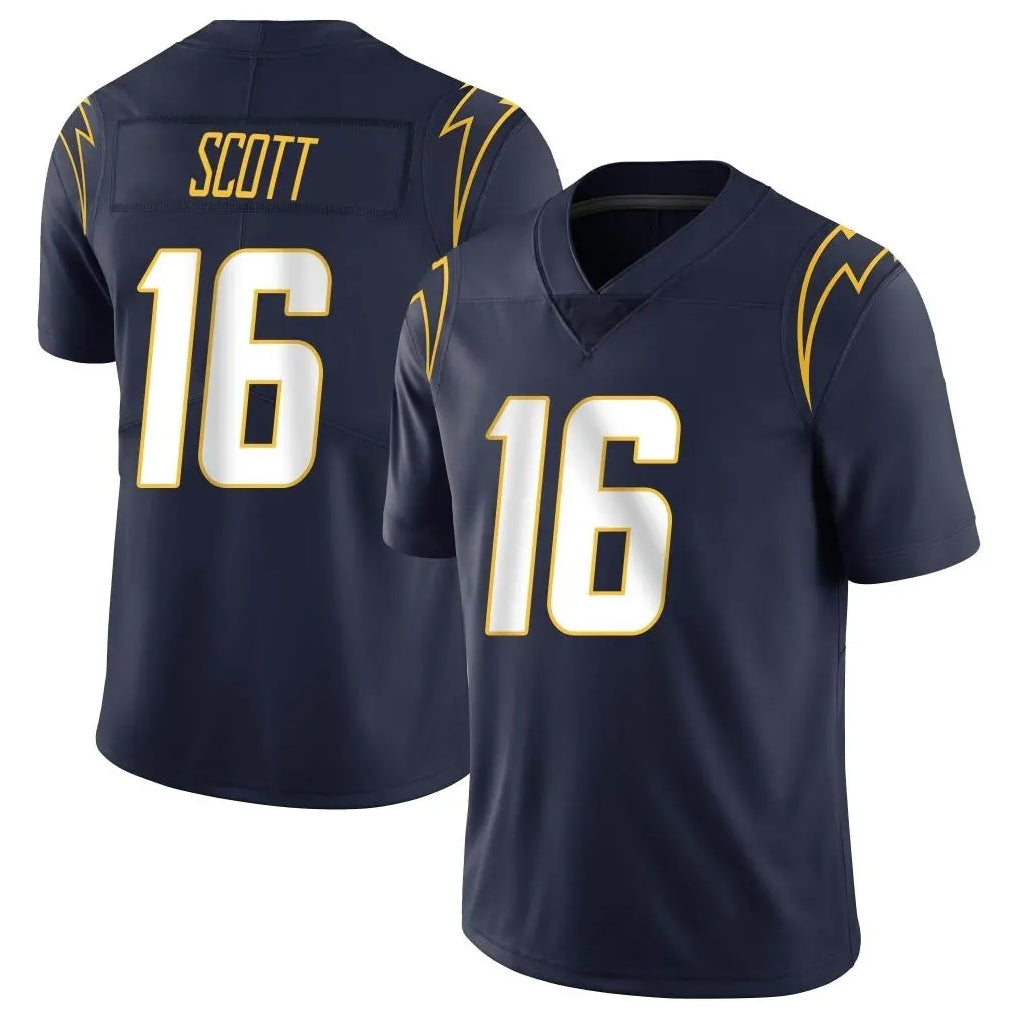 Kooe LA.Chargers #16 J.K. Scott Player Navy Limited Vapor Untouchable Home Game Stitched Jerseys