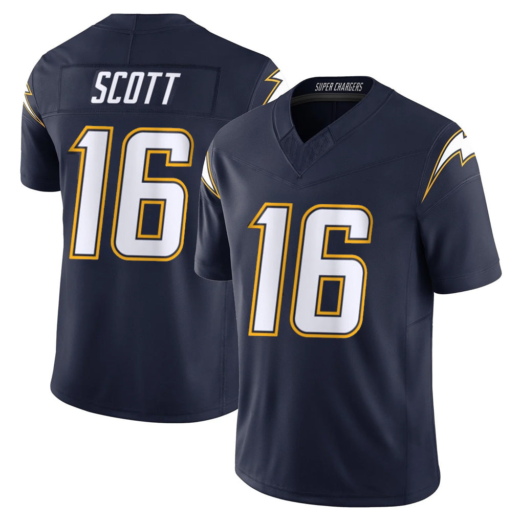 Kooe LA.Chargers #16 J.K. Scott Player Navy Vapor F.U.S.E. Limited Home Game Stitched Jerseys