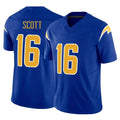 Kooe LA.Chargers #16 J.K. Scott Player Royal Limited Vapor F.U.S.E. Home Game Stitched Jerseys