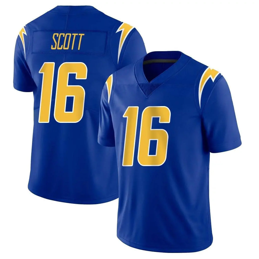Kooe LA.Chargers #16 J.K. Scott Player Royal Limited Vapor Home Game Stitched Jerseys