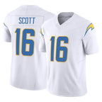 Kooe LA.Chargers #16 J.K. Scott Player White Limited Vapor F.U.S.E. Home Game Stitched Jerseys