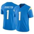 Kooe LA.Chargers #1 Quentin Johnston Player Blue Limited Vapor F.U.S.E. Home Game Stitched Jerseys