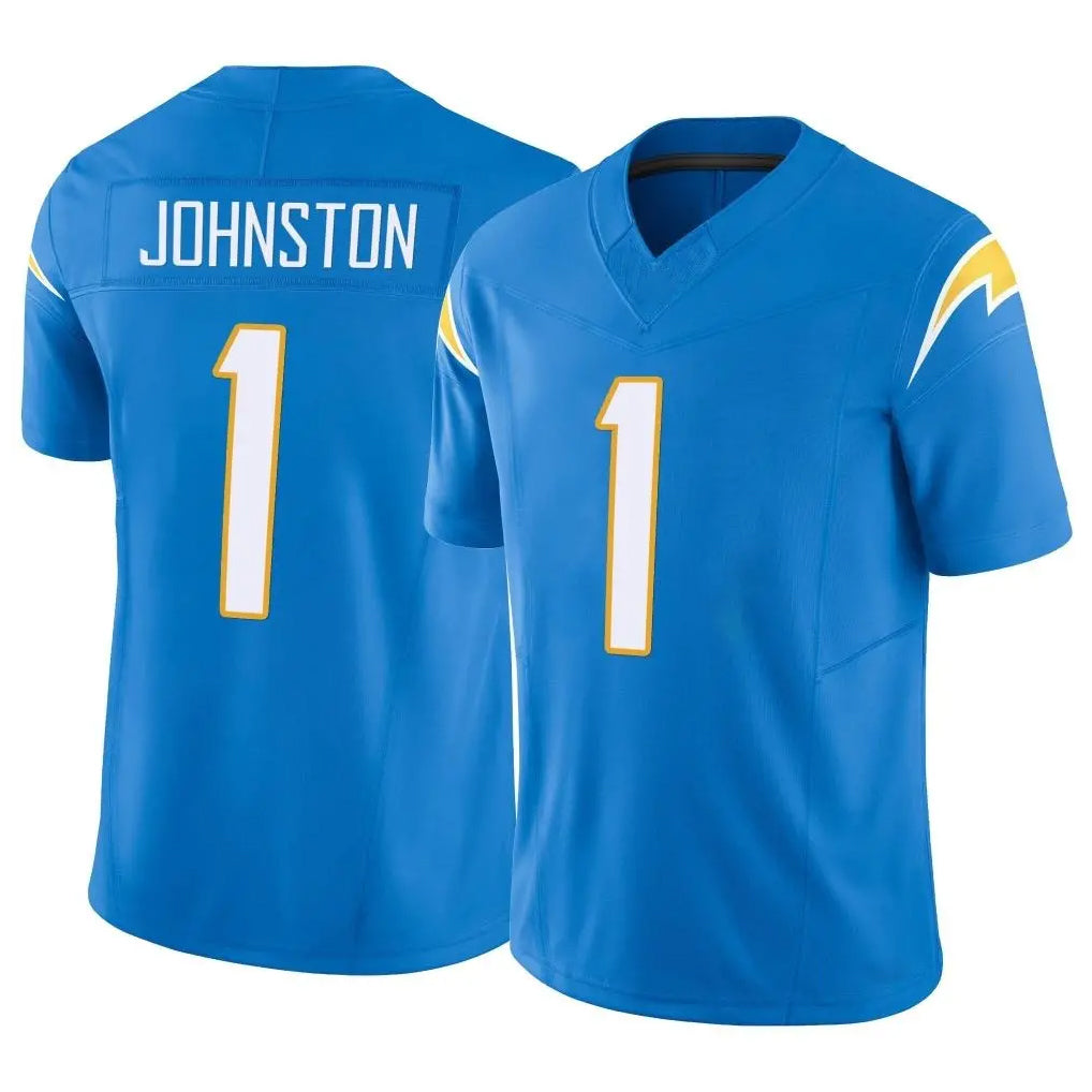 Kooe LA.Chargers #1 Quentin Johnston Player Blue Limited Vapor F.U.S.E. Home Game Stitched Jerseys