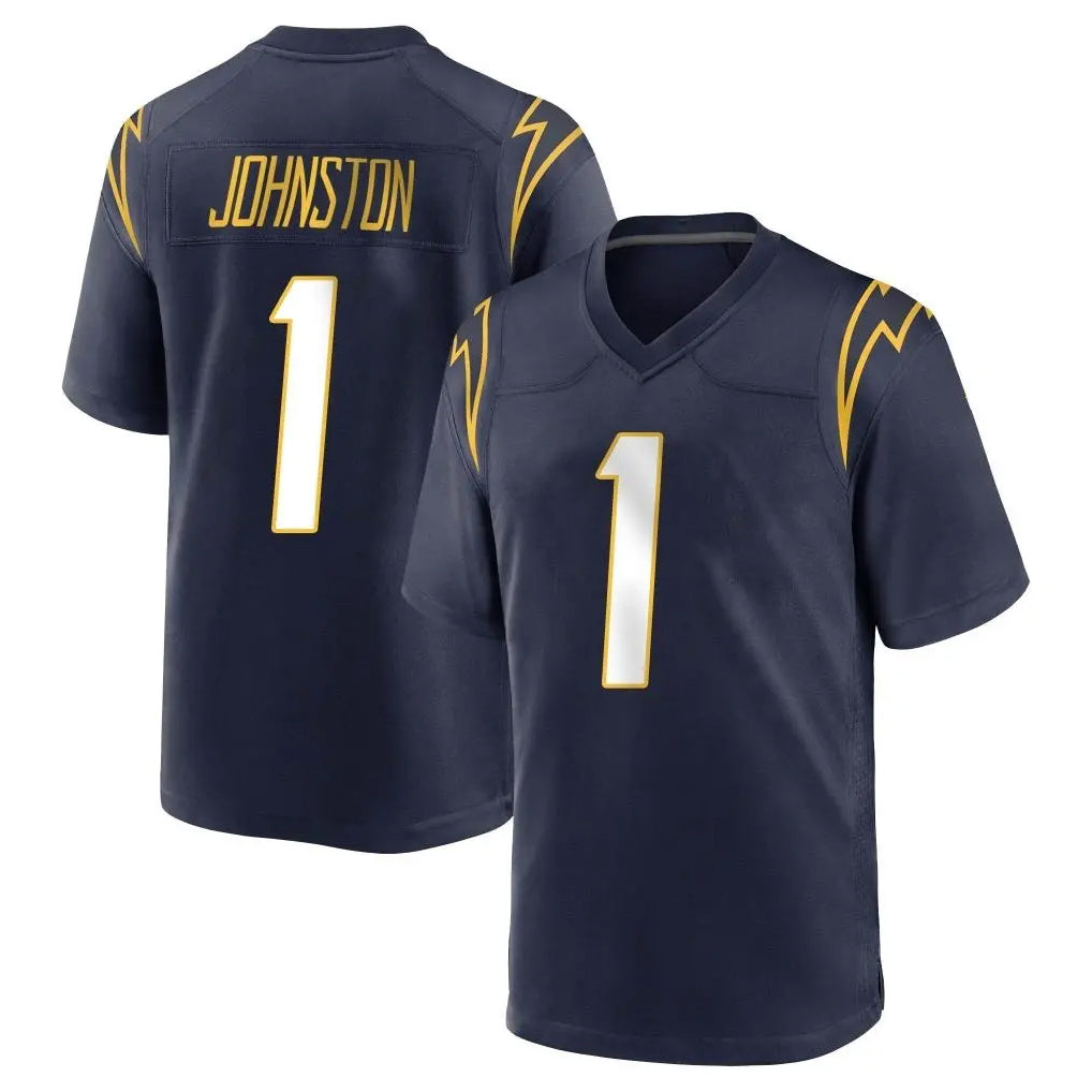 Kooe LA.Chargers #1 Quentin Johnston Player Navy Home Game Stitched Jerseys
