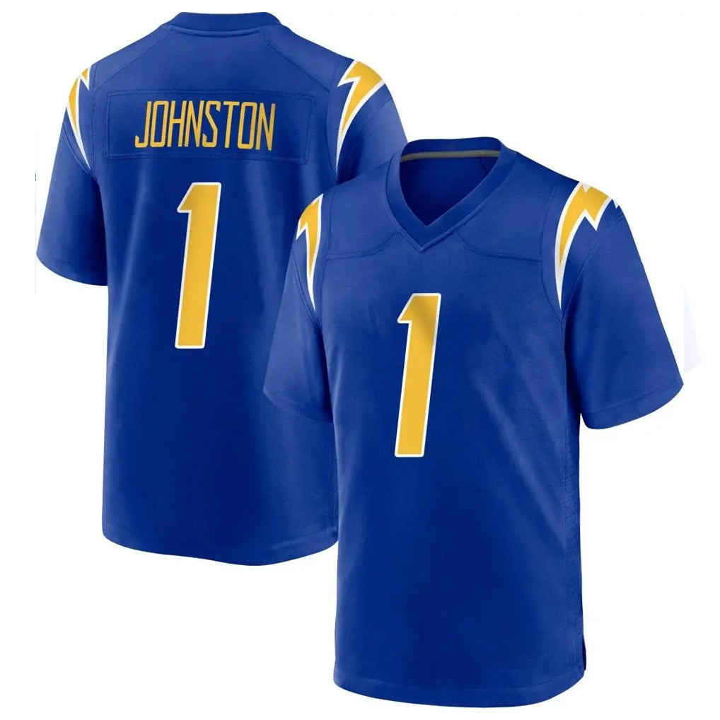 Kooe LA.Chargers #1 Quentin Johnston Player Royal Home Game Stitched Jerseys