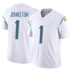 Kooe LA.Chargers #1 Quentin Johnston Player White Limited Vapor F.U.S.E. Home Game Stitched Jerseys
