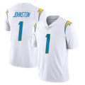 Kooe LA.Chargers #1 Quentin Johnston Player White Limited Vapor Untouchable Home Game Stitched Jerseys