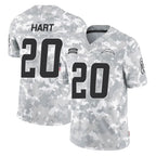 Kooe LA.Chargers #20 Cam Hart Player Arctic Camo Salute To Service Limited Game Stitched Jerseys