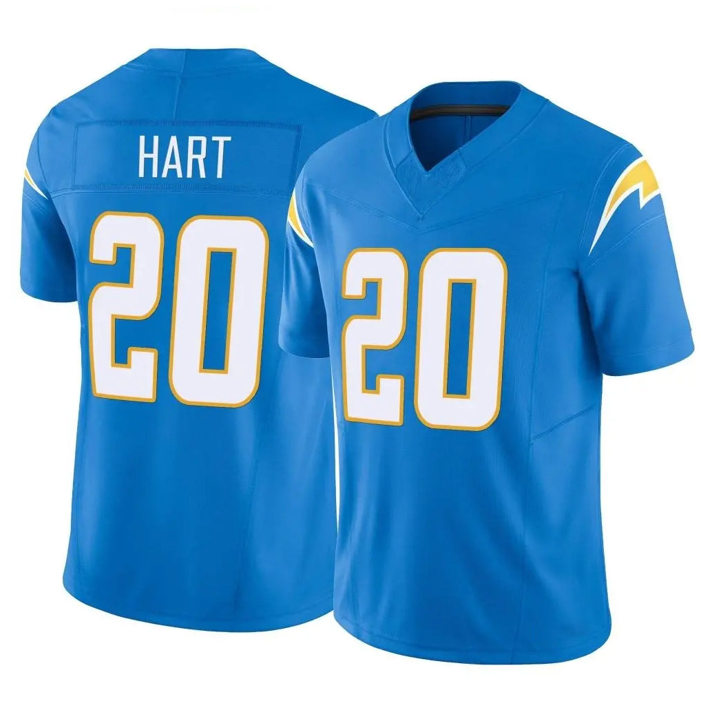 Kooe LA.Chargers #20 Cam Hart Player Blue Limited Vapor F.U.S.E. Home Game Stitched Jerseys