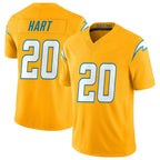Kooe LA.Chargers #20 Cam Hart Player Gold Limited Vapor F.U.S.E. Home Game Stitched Jerseys