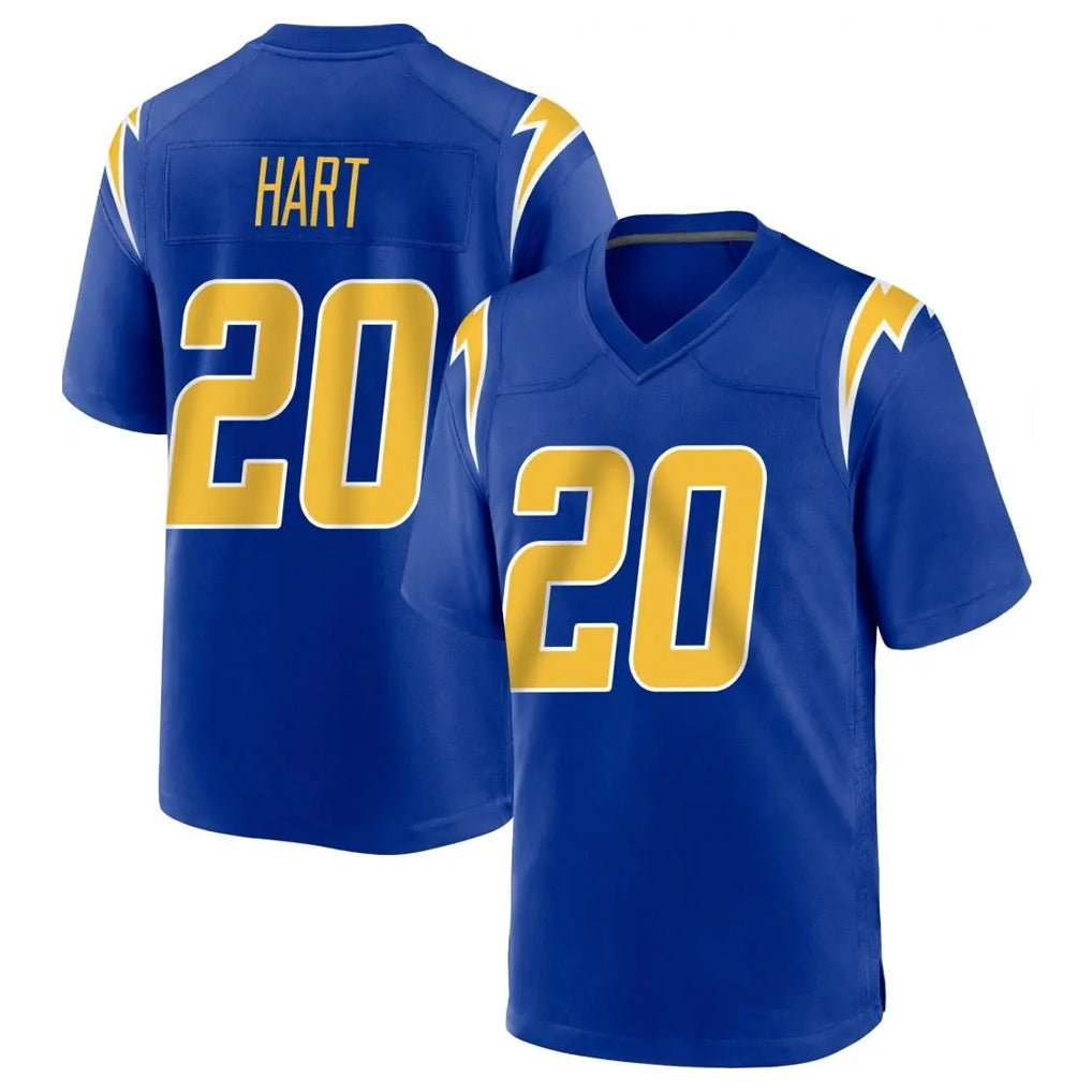 Kooe LA.Chargers #20 Cam Hart Player Royal Home Game Stitched Jerseys