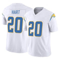 Kooe LA.Chargers #20 Cam Hart Player White Limited Vapor F.U.S.E. Home Game Stitched Jerseys