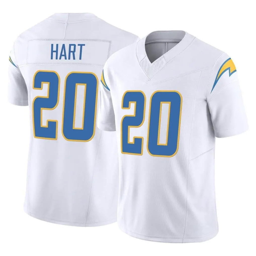 Kooe LA.Chargers #20 Cam Hart Player White Limited Vapor F.U.S.E. Home Game Stitched Jerseys