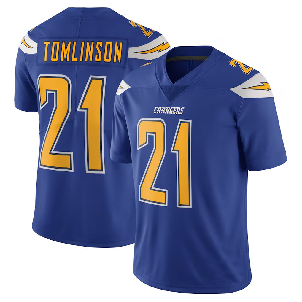 Kooe LA.Chargers #21 LaDainian Tomlinson Player Navy Color Rush Vapor Untouchable Stitched Jerseys