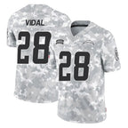 Kooe LA.Chargers #28 Kimani Vidal Player Arctic Camo Salute To Service Limited Game Stitched Jerseys