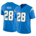 Kooe LA.Chargers #28 Kimani Vidal Player Blue Limited Vapor F.U.S.E. Home Game Stitched Jerseys